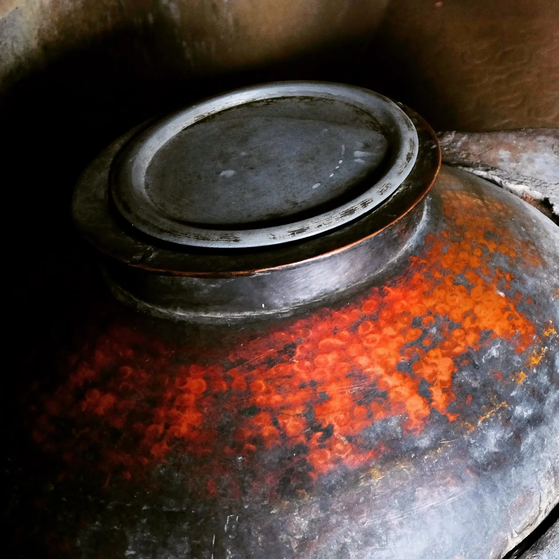 Traditional copper vessel
